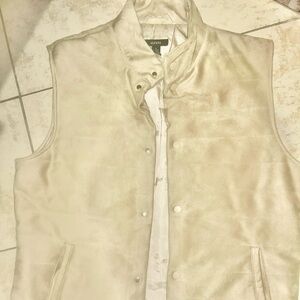 (SOLD OFFLINE)Alfani Exclusive Men's Faux Suede Quilted Vest (SOLD)